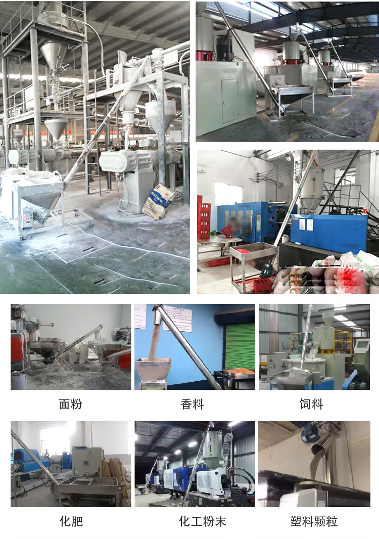 傾斜（xié）螺旋輸送機適用範圍：建材行業，化工（gōng）行業（yè），電力行業，煤（méi）炭行業，食品行業（yè），造紙行（háng）業等